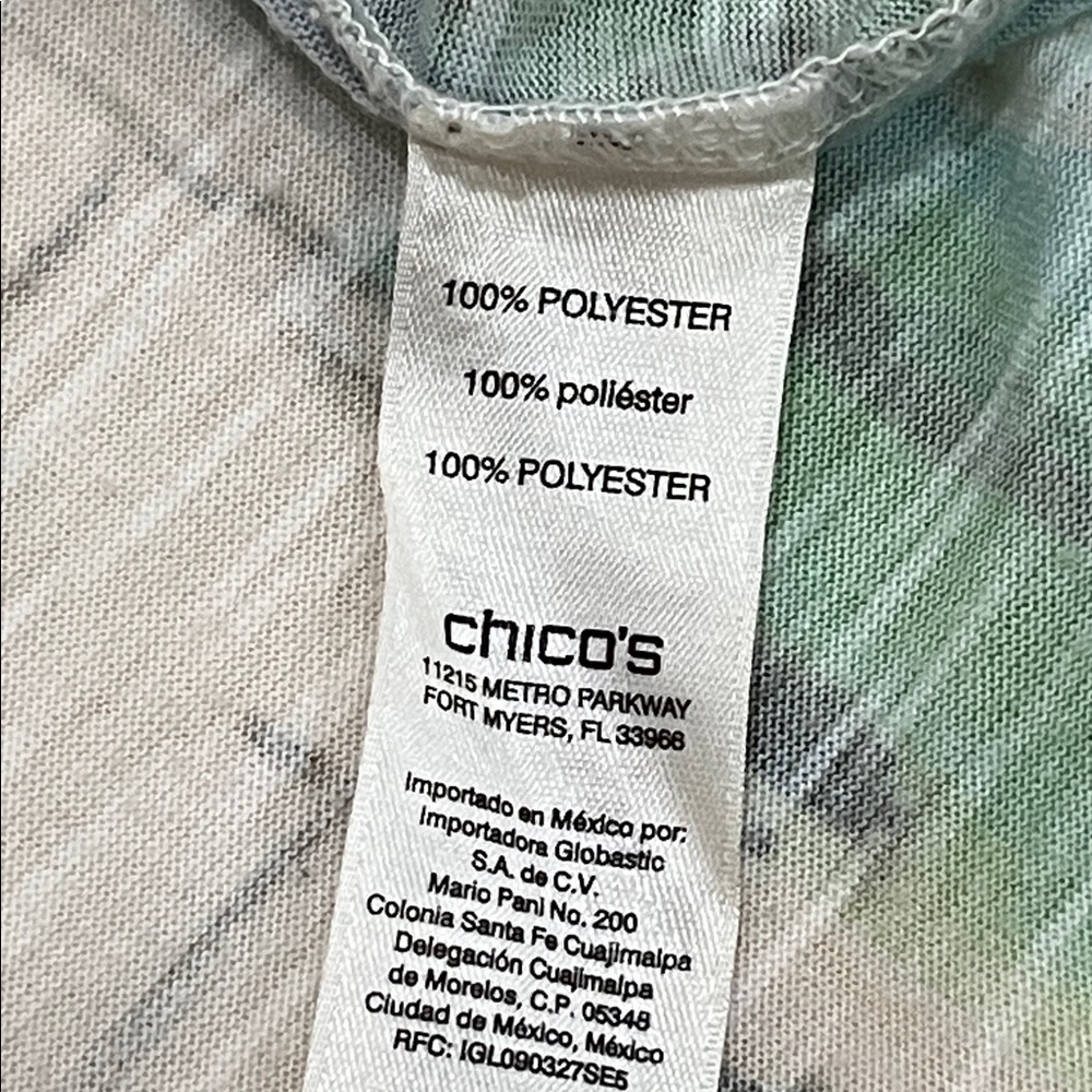 Chico's Seaside Sangria Easy Tee Top Size 2 (Large) - Picture 8 of 10